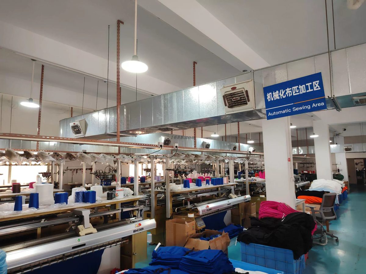 Knitting facility — production line